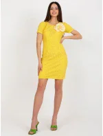 Šaty LK SK 506335.21 tmavo žltá Šaty LK SK 506335.21 tmavo žltá