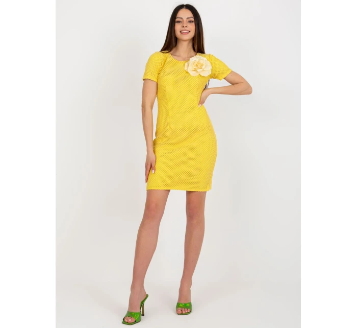 Šaty LK SK 506335.21 tmavo žltá Šaty LK SK 506335.21 tmavo žltá