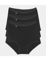 Dámské kalhotky Basic+ Maxi 3P černé - Sloggi Dámské kalhotky Basic+ Maxi 3P černé - Sloggi