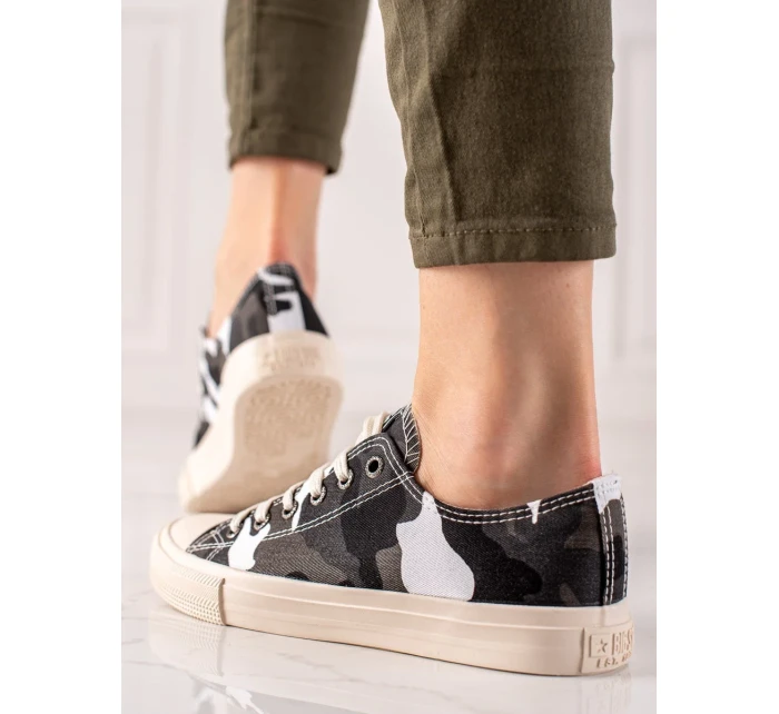 Výborné vícebarevné tenisky dámské bez podpatku Výborné vícebarevné tenisky dámské bez podpatku