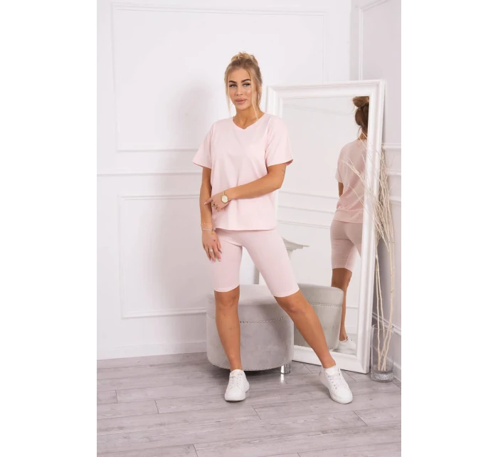 Súprava top+legíny púdrovo ružová Súprava top+legíny púdrovo ružová