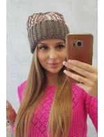Dámská čepice Iris model 18751799 cappuccino - K-Fashion