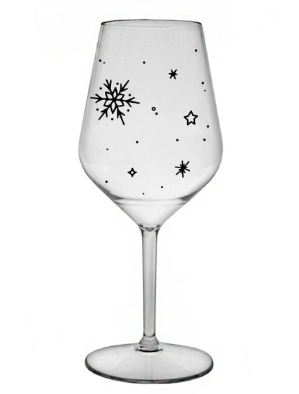ZIMĚNKA - priehľadný nerozbitný pohár na víno 470 ml