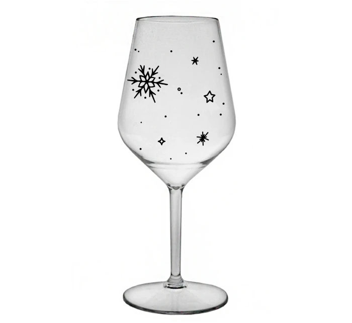 ZIMĚNKA - priehľadný nerozbitný pohár na víno 470 ml