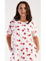 Dámské domácí šaty s krátkým rukávem model 18977131 - Vienetta Dámské domácí šaty s krátkým rukávem model 18977131 - Vienetta