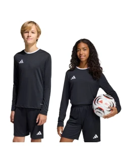 Adidas Entrada 26 detské tričko s dlhým rukávom čierne KF5879