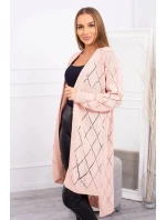 Sveter s geometrickým vzorom púdrovo ružový Sveter s geometrickým vzorom púdrovo ružový