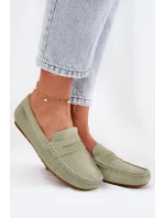 Dámské Semišové Mokasíny Big Star model 21693792 Zelené - Big Star Shoes