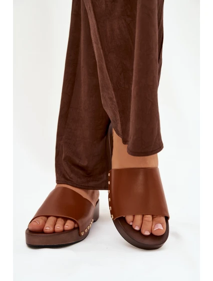 Dámské pantofle s přezkami Camel Terissa Dámské pantofle s přezkami Camel Terissa