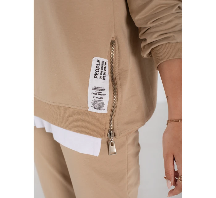 Dámská tepláková souprava beige Dstreet model 21970928 - FashionStreet