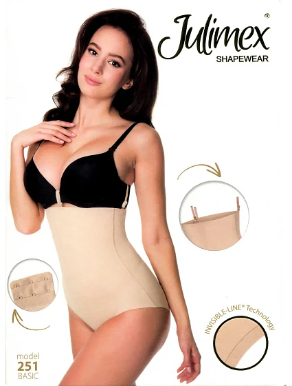 Dámské kalhotky s vysokým pasem Julimex 251