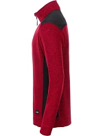 JN Pánská pracovní fleece bunda 1/2 zip Strong 02.0 red melange/black model 22492878 - Daiber JN Pánská pracovní fleece bunda 1/2 zip Strong 02.0 red melange/black model 22492878 - Daiber