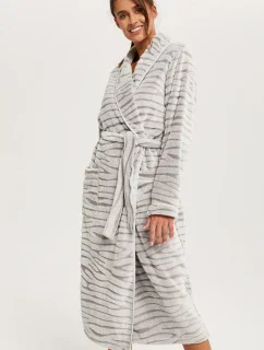 Talianska móda Asma long farba: sivá