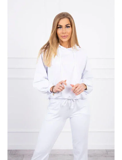 Súprava mikiny s kapucňou biela Súprava mikiny s kapucňou biela