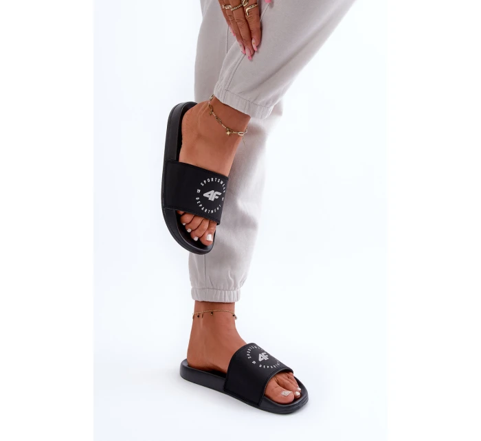 Dámské Žabky model 21666194 Černé - 4F Dámské Žabky model 21666194 Černé - 4F