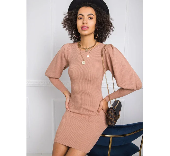 Šaty EM SK model 16327173 světle hnědá - FPrice