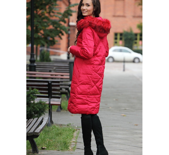 Dámský kabát BLH818025F Červený - PERSO