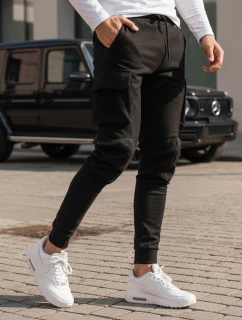 Pánske bojové nohavice čierne FashionStreet UX4164