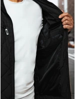 Pánska prechodná bunda s kapucňou čierna FashionStreet TX4991