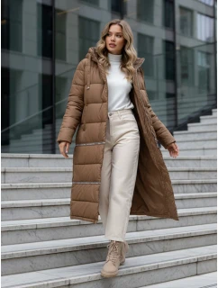 Dámská zimní dlouhá velbloudí bunda Dstreet model 21991791 - FashionStreet