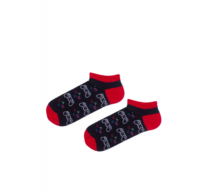 Pánske vzorované členkové ponožky Milena Avangard 1108