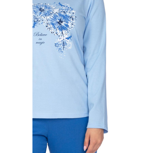 Dámske pyžamo 647 modré plus - REGINA