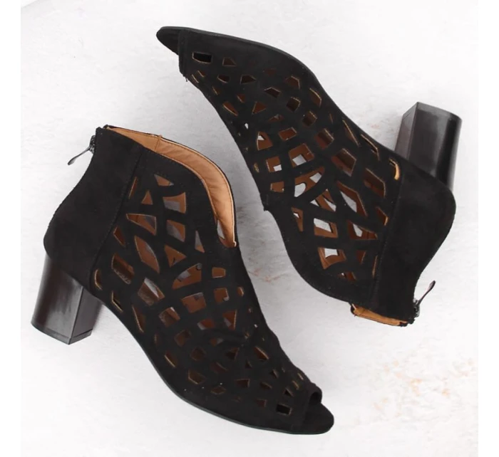 Semišové boty M.Daszynski W model 21958282 černá - M. Daszyński Semišové boty M.Daszynski W model 21958282 černá - M. Daszyński