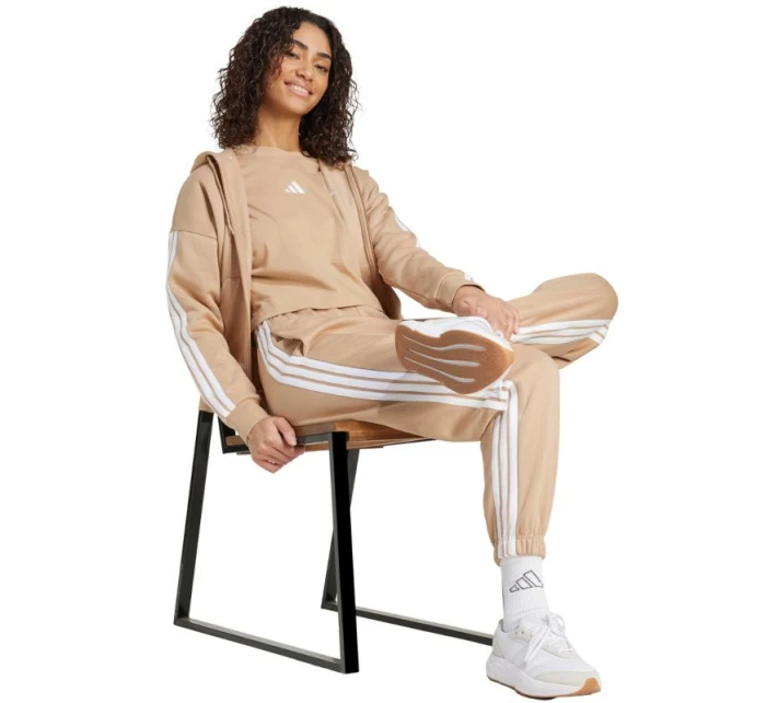 Mikina adidas Essentials s 3 prúžkami a celoprepínacím fleecovým šiltom W JX7706 Mikina adidas Essentials s 3 prúžkami a celoprepínacím fleecovým šiltom W JX7706