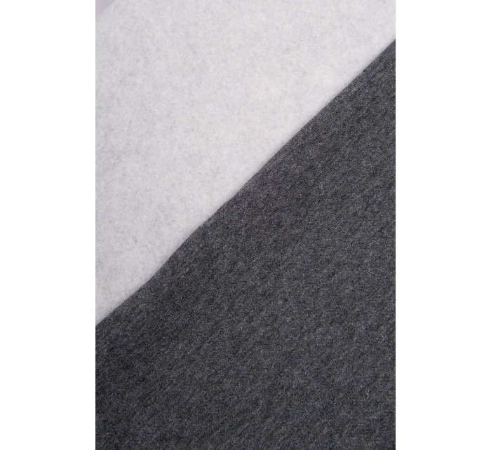 Zateplená mikina s dlouhými zády a kapucí v grafitové barvě Zateplená mikina s dlouhými zády a kapucí v grafitové barvě