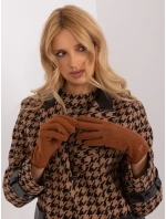 Rękawiczki AT RK model 19367774 jasny brązowy - FPrice