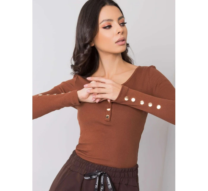 Blúzka RV BZ 6065.80P tmavohnedá