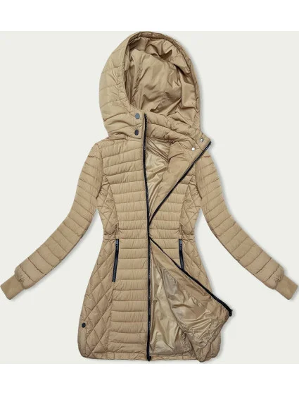 Dámská bunda v barvě s kapucí pro přechodné období model 18910687 - LHD Dámská bunda v barvě s kapucí pro přechodné období model 18910687 - LHD