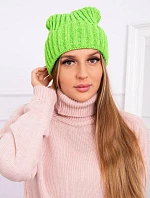 Čiapka Magda s okrajom K293 zelená neónová
