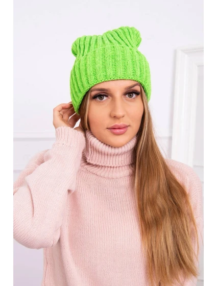 Čepice Magda s zelená neonová model 21798545 - K-Fashion Čepice Magda s zelená neonová model 21798545 - K-Fashion