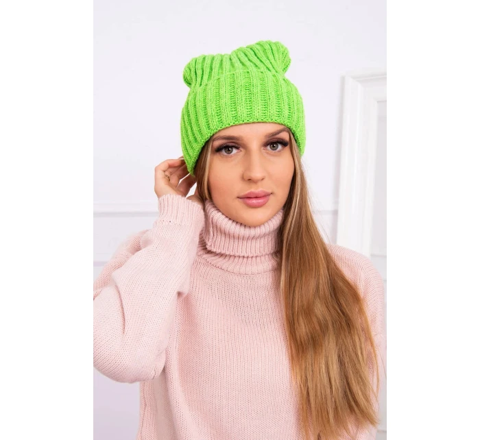 Čepice Magda s zelená neonová model 21798545 - K-Fashion Čepice Magda s zelená neonová model 21798545 - K-Fashion
