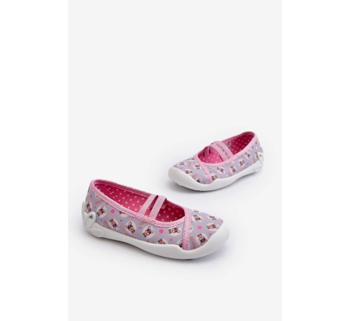 Kapcie Baleriny W Pieski Befado 116Y325 Różowe