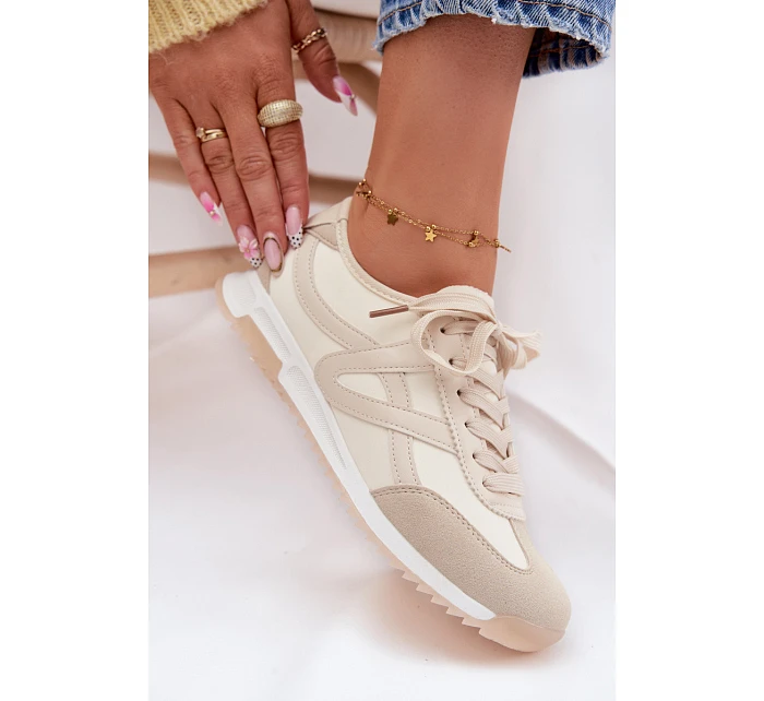 Dámské tenisky model 22099994 béžové - VINCEZA