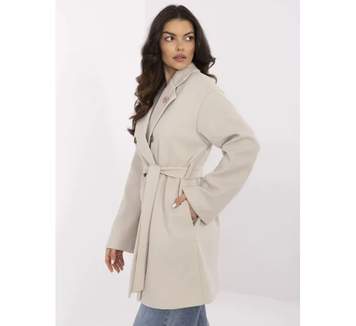 Kabát TW CZ BI 28987.85 svetlo béžový