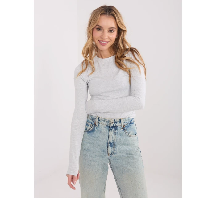 Bluzka WT BZ model 21875342 jasny szary - FPrice Bluzka WT BZ model 21875342 jasny szary - FPrice