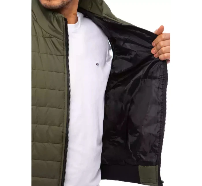 Pánska prešívaná zelená vesta FashionStreet TX4019