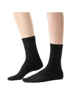 Ponožky Steven art.125 Bambusové dámske kockované bez potlače 35-40