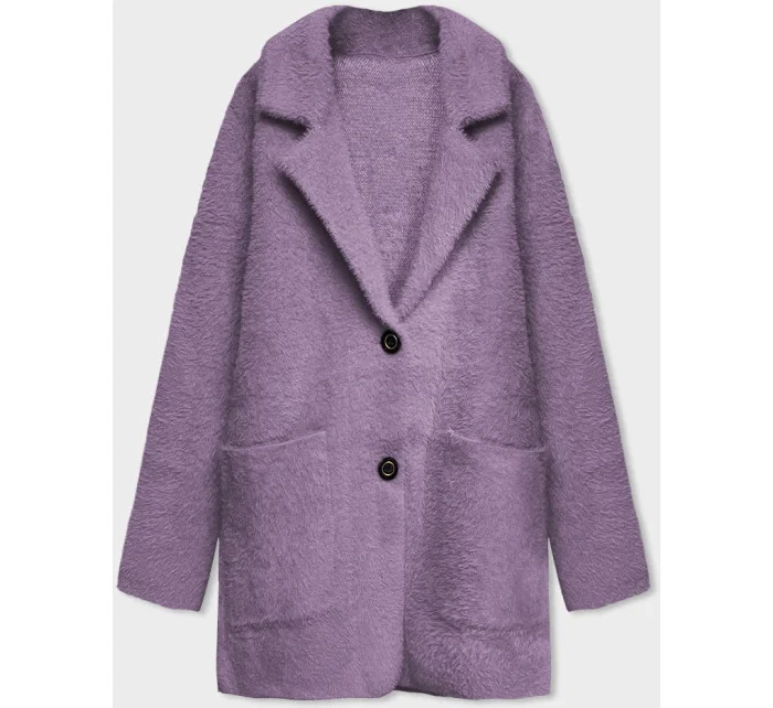 Krátky fialový vlnený prehoz cez oblečenie typu alpaka (7108-1) Krátky fialový vlnený prehoz cez oblečenie typu alpaka (7108-1)