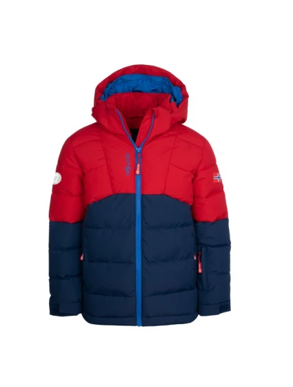 Detská zateplená nepremokavá zimná bunda Trollkids Gryllefjord s kapucňou (365-410)
