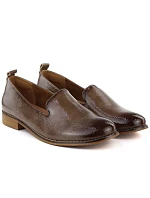 Dámske lakované topánky lords beige Potocki 19337