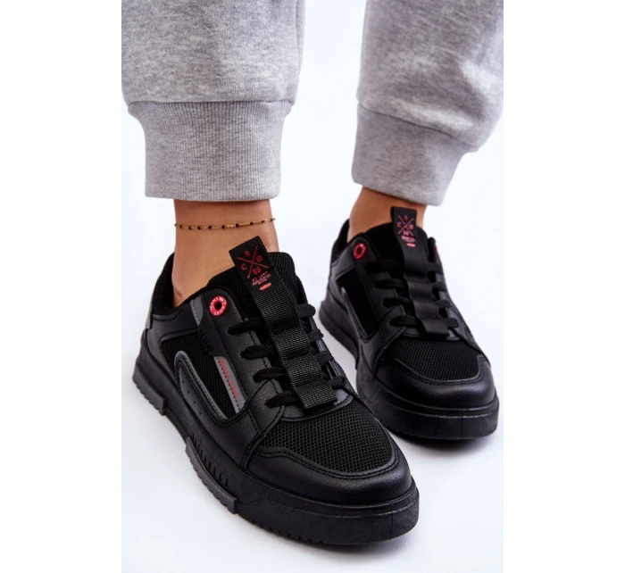 Damskie Niskie Sneakersy Cross Jeans LL2R4012C Czarne