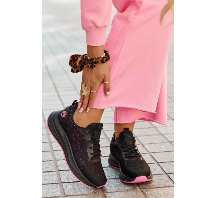 Tenisky Sportovní Boty Dámské Na Platformě Big Star model 21693849 HIPOLY SYSTEM Černé - Big Star Shoes Tenisky Sportovní Boty Dámské Na Platformě Big Star model 21693849 HIPOLY SYSTEM Černé - Big Star Shoes