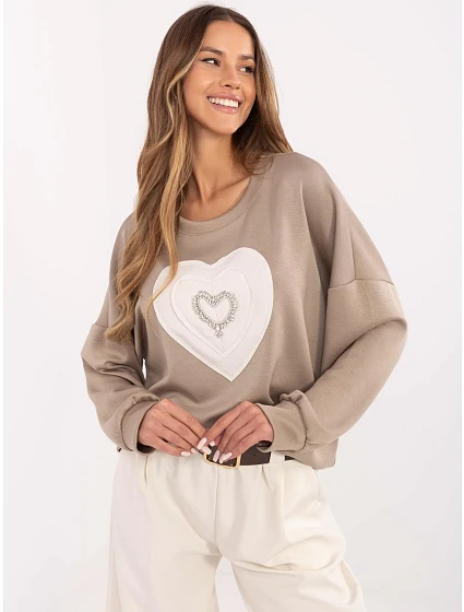 Bluza MI BL model 22046188 ciemny bezowy - FPrice