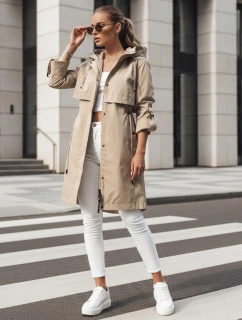 Dstreet dámská přechodná bunda typu parka velbloudí barvy model 21974192 - FashionStreet