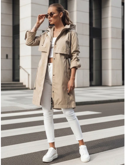 Dstreet dámská přechodná bunda typu parka velbloudí barvy model 21974192 - FashionStreet