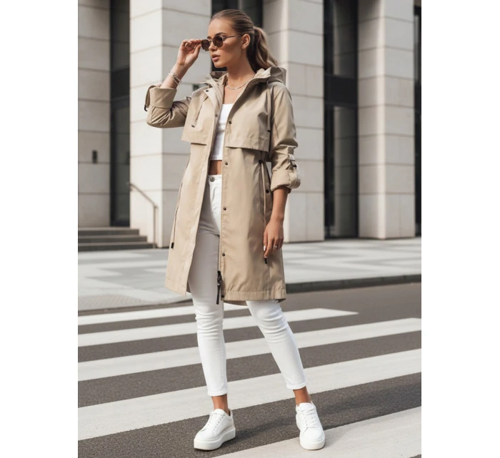 Dstreet dámská přechodná bunda typu parka velbloudí barvy model 21974192 - FashionStreet